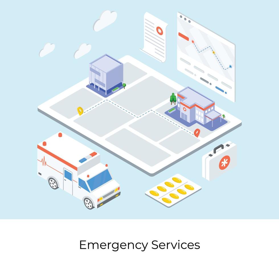 Emergency Services Concepts vector