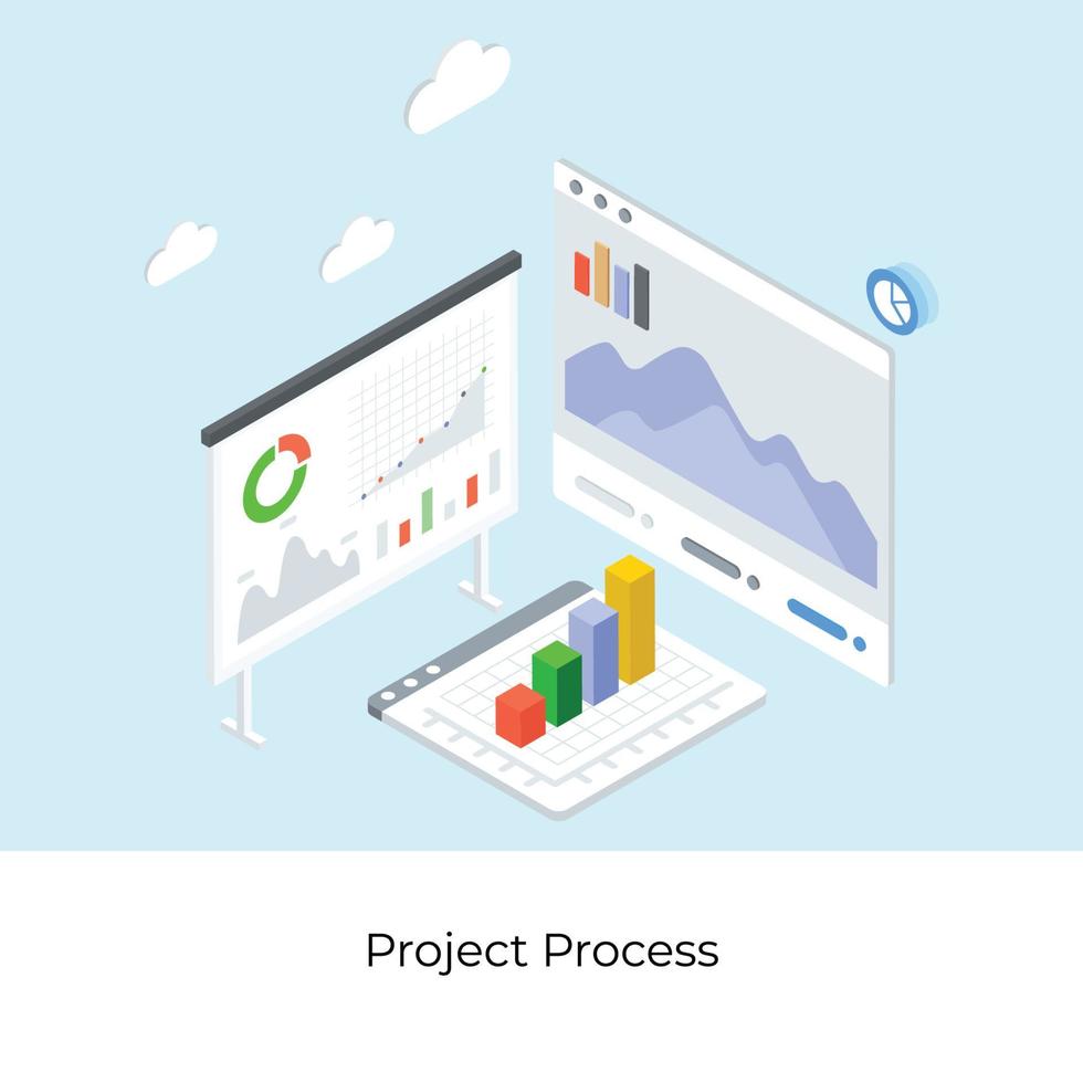 Project Process Concepts vector