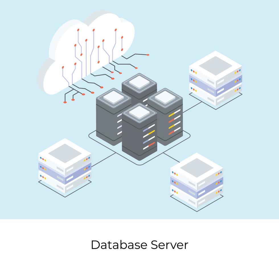 Database Server Concepts 5095161 Vector Art at Vecteezy