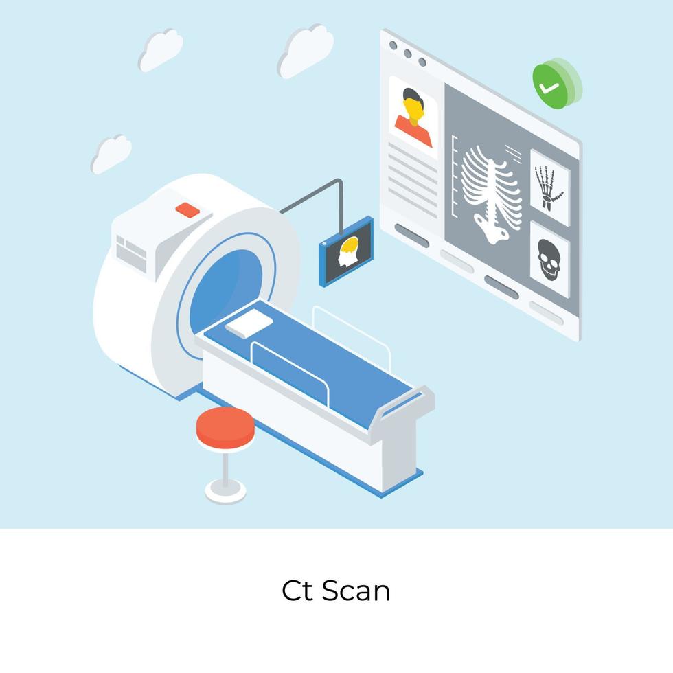 Ct Scan Concepts vector