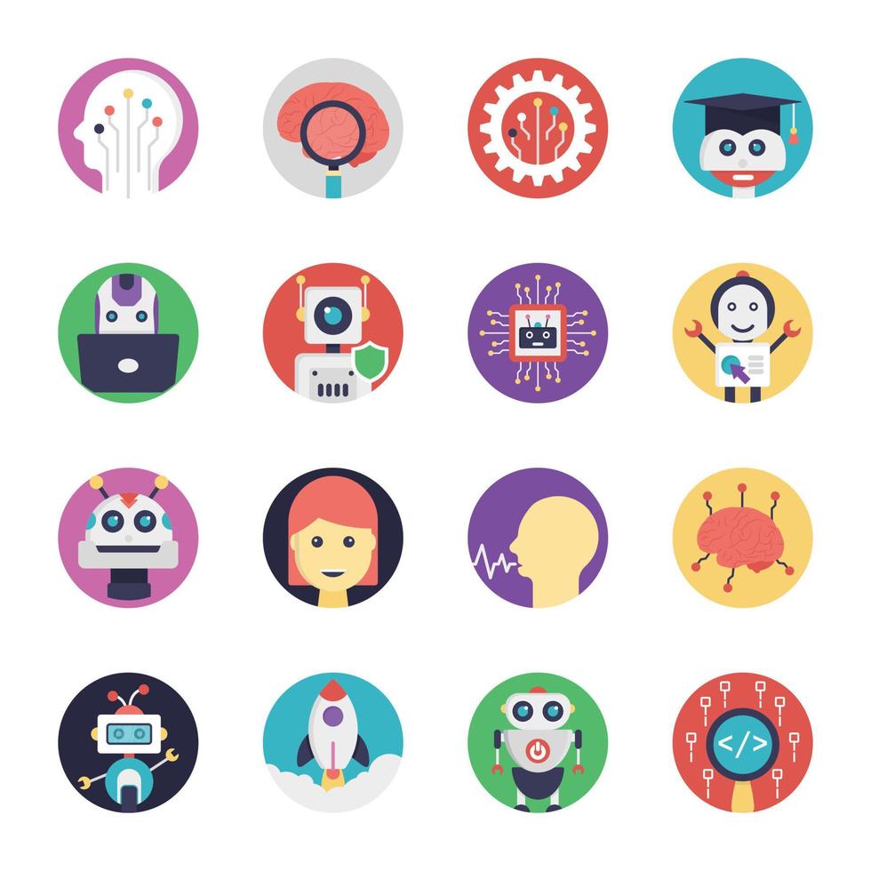 Pack Of Artificial Intelligence 5095304 Vector Art at Vecteezy