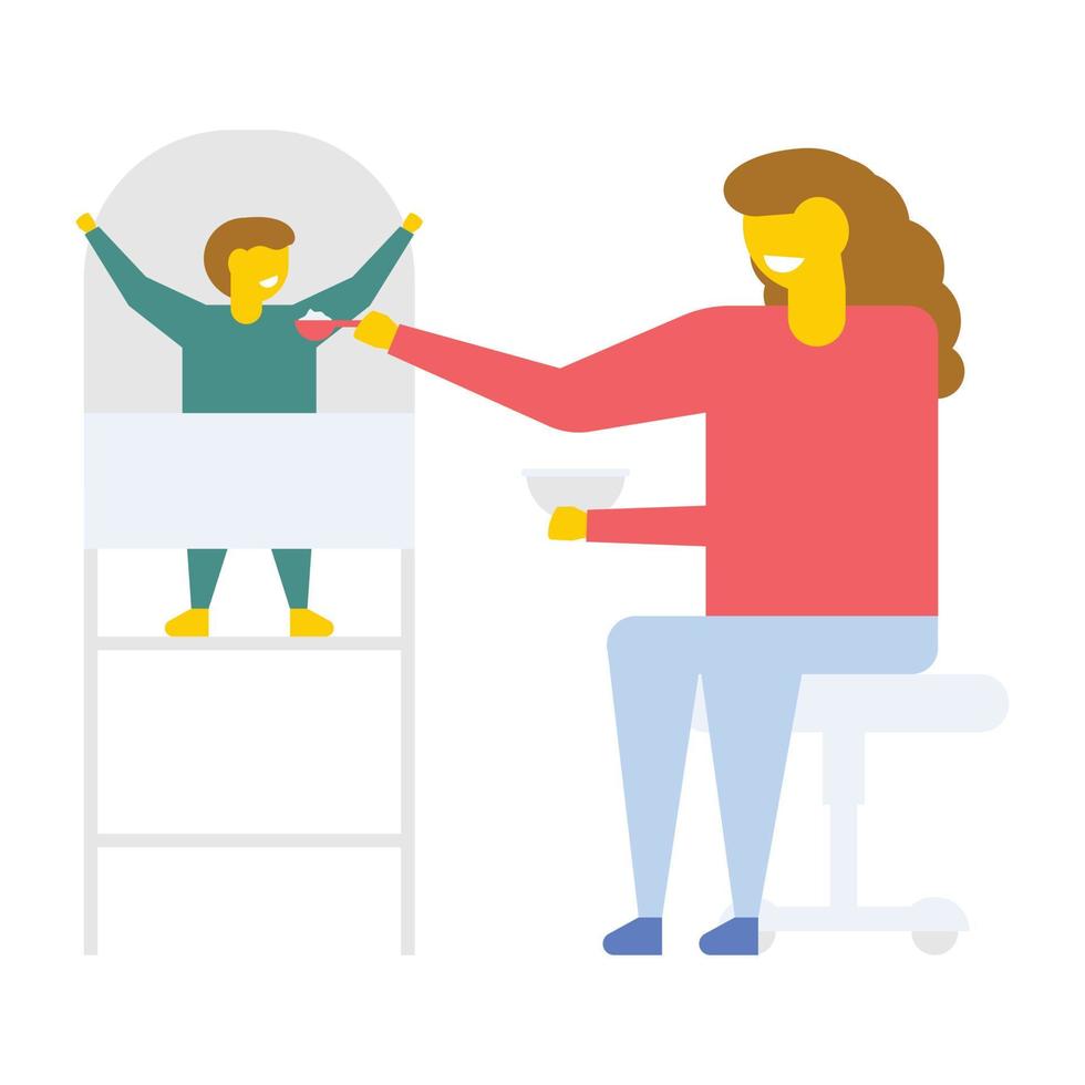 Baby And Mother vector