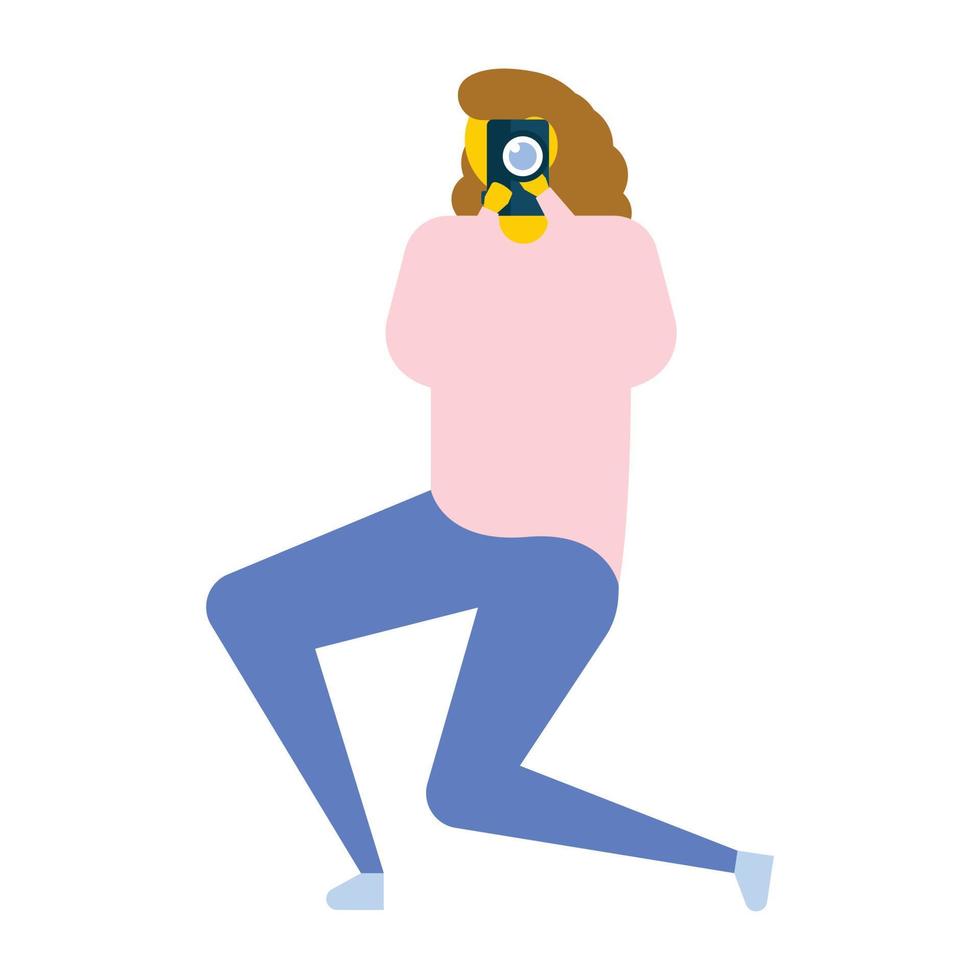 Female Photographer Concepts vector