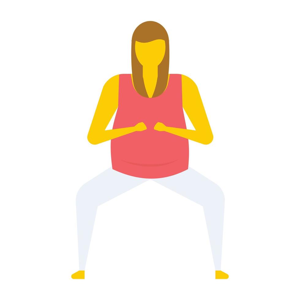 Yoga Butt Pose vector