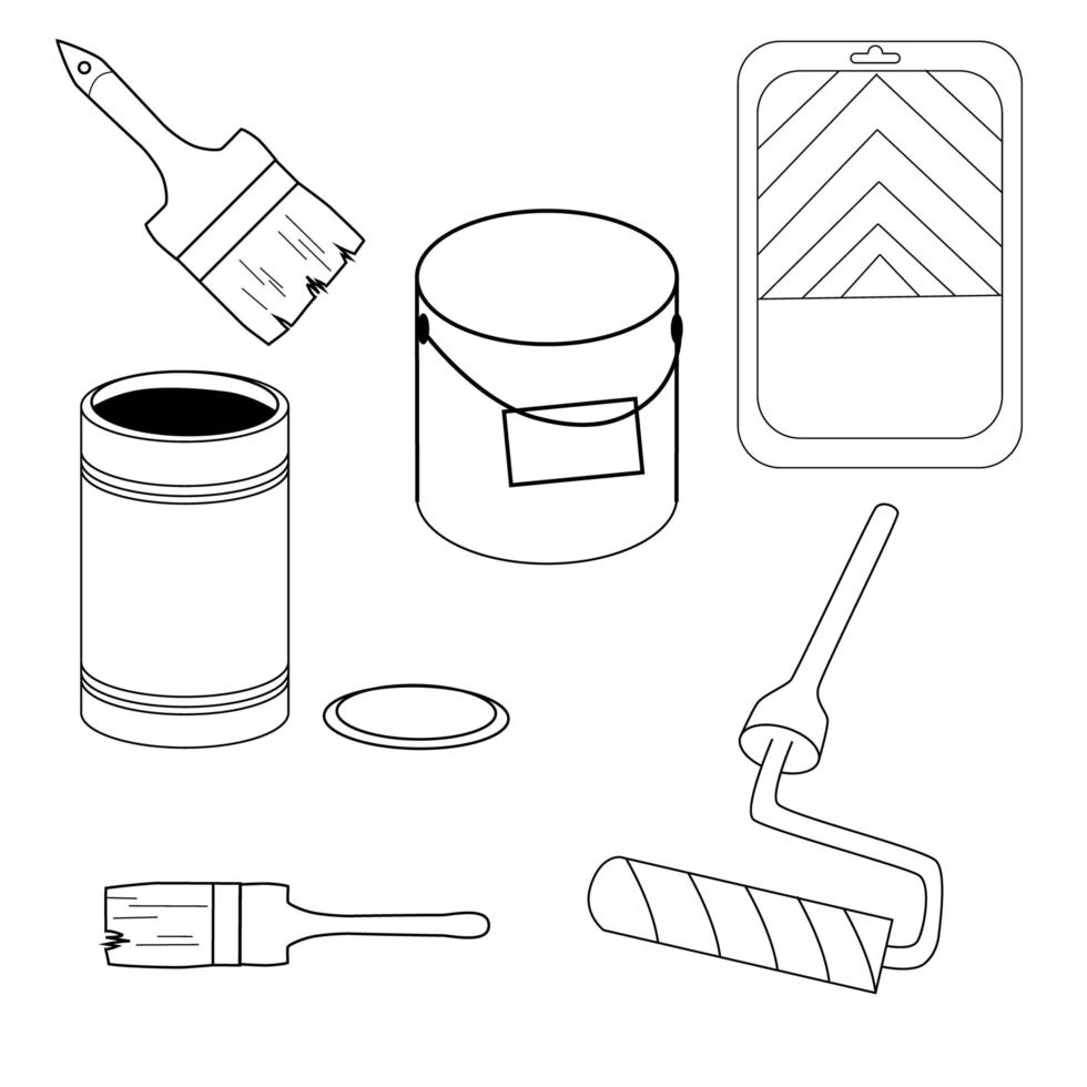 Paint brush illustration vector