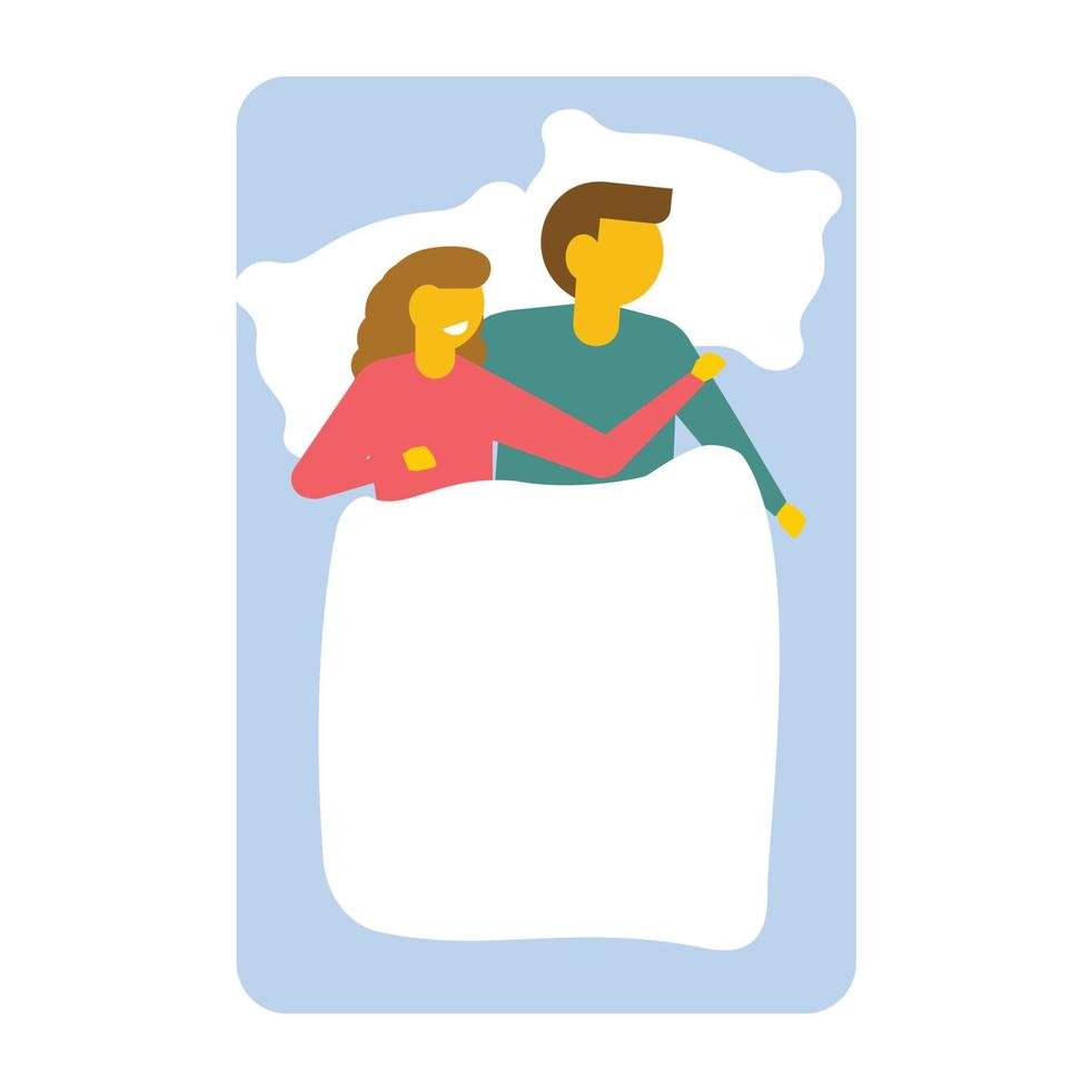 Couple Sleeping Concepts vector