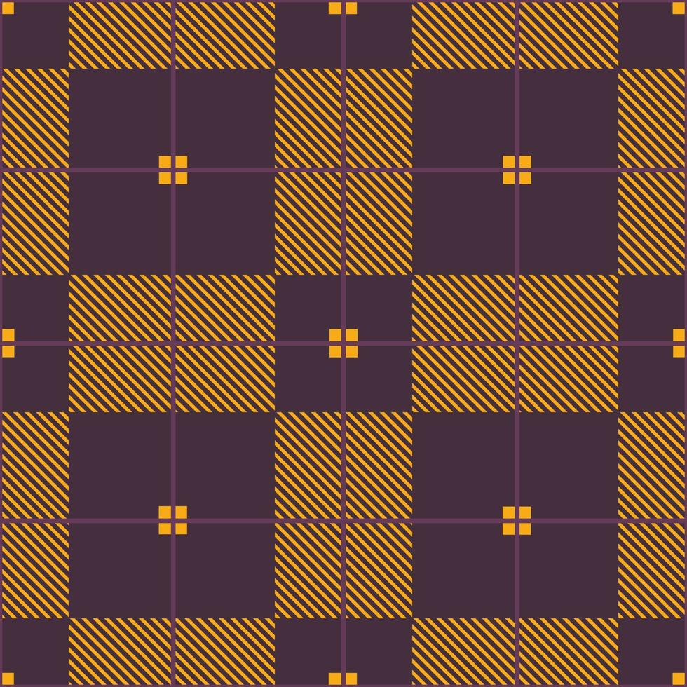 Purple checkered plaid seamless pattern. Geometric shape fabric design. Vector. vector