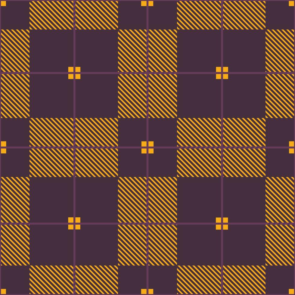 Purple checkered plaid seamless pattern. Geometric shape fabric design. Vector. vector