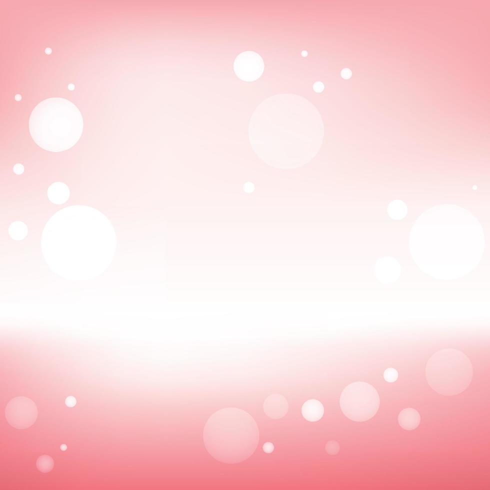 pink background with bubbles vector
