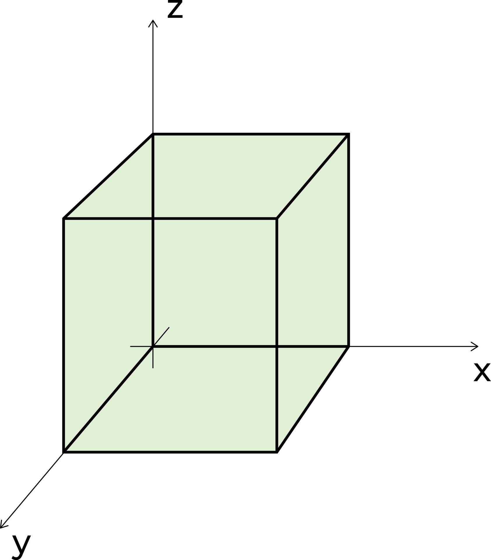 Math picture. Geometry shape 3D icon. Parallelogram and axes. Vector