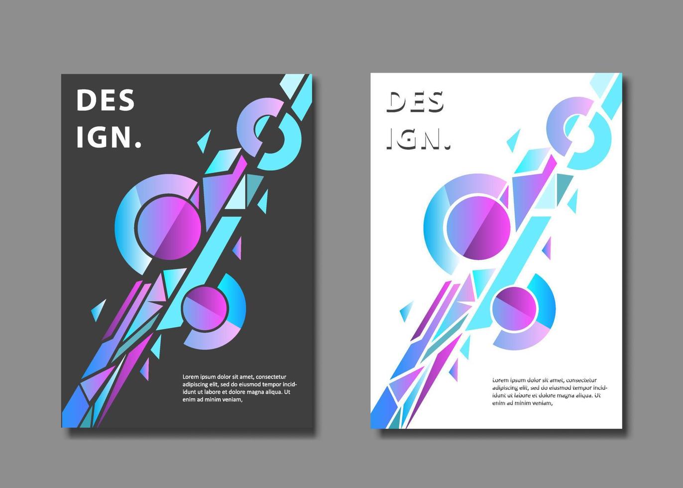Set Abstract Cover Background vector
