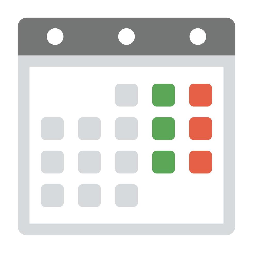 Trendy Calendar Concepts vector