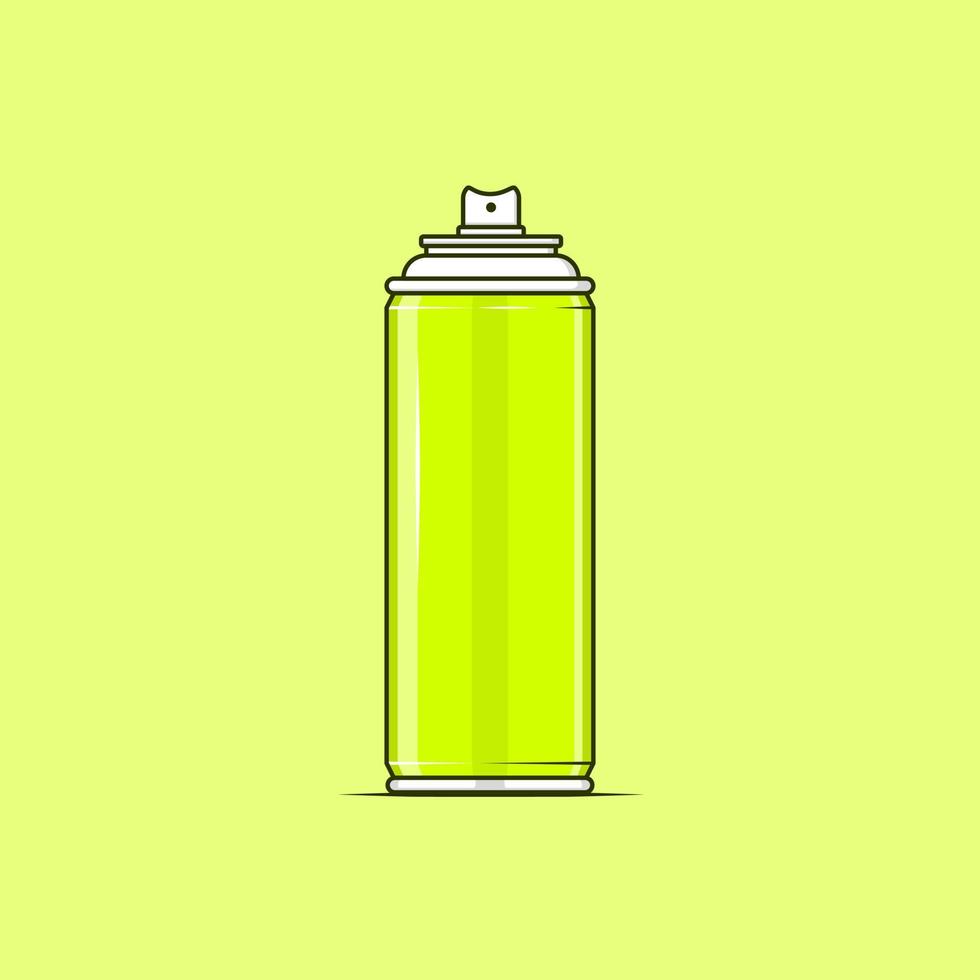 Spray can paint cartoon style illustration vector