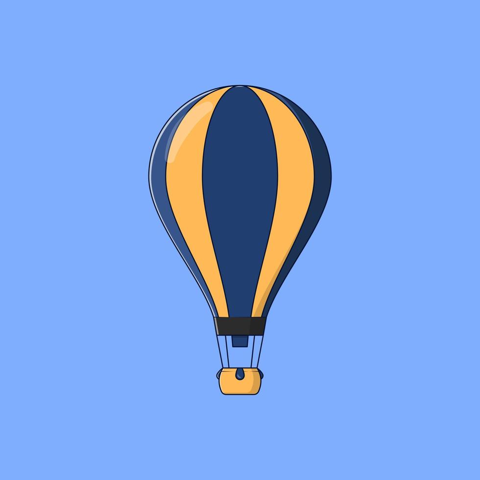 Air balloon cartoon style illustration vector