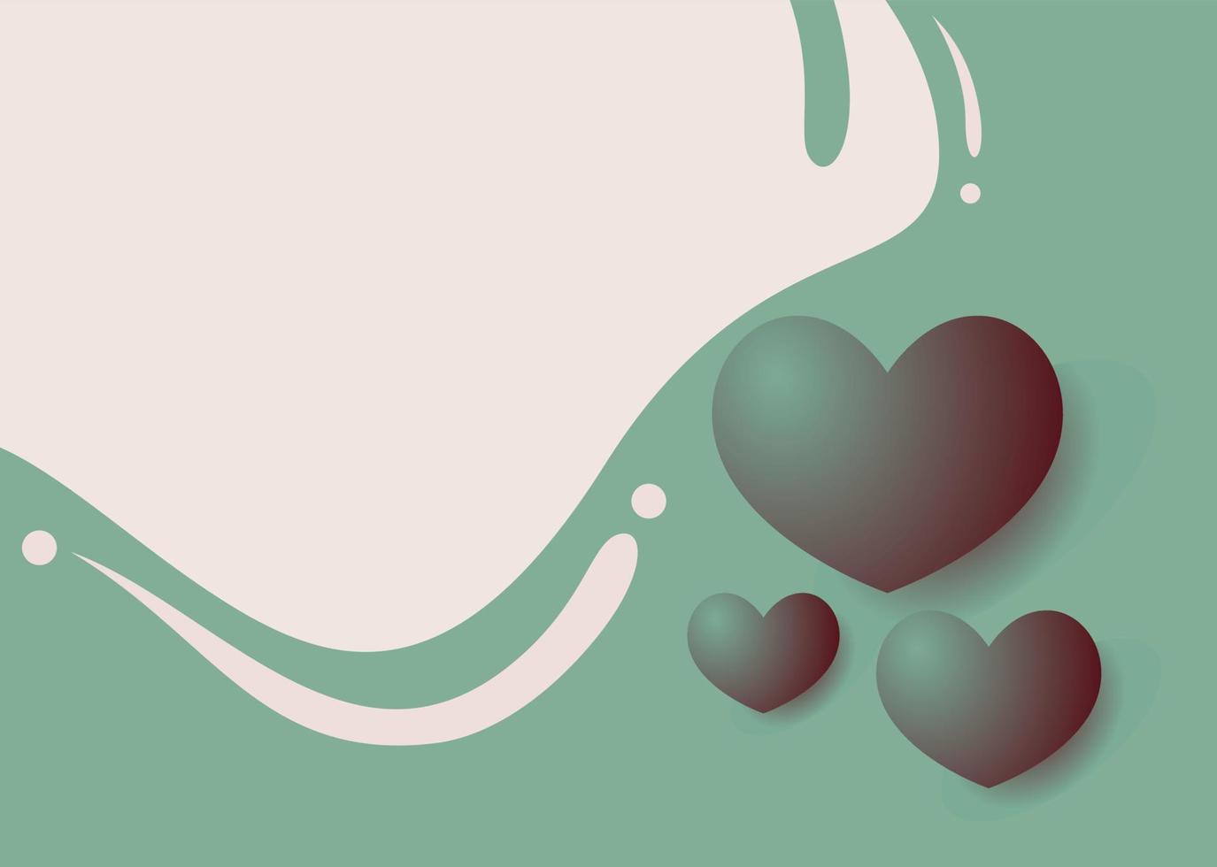 background banner for valentine's day celebration with copy space area vector