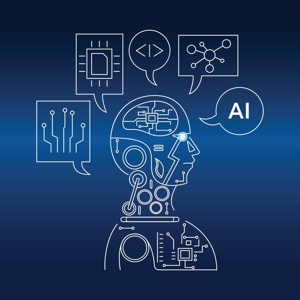 artificial intelligence machine vector design