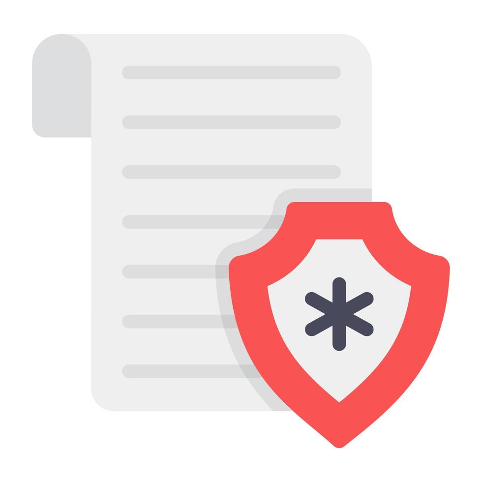 An icon style of health insurance, editable flat vector