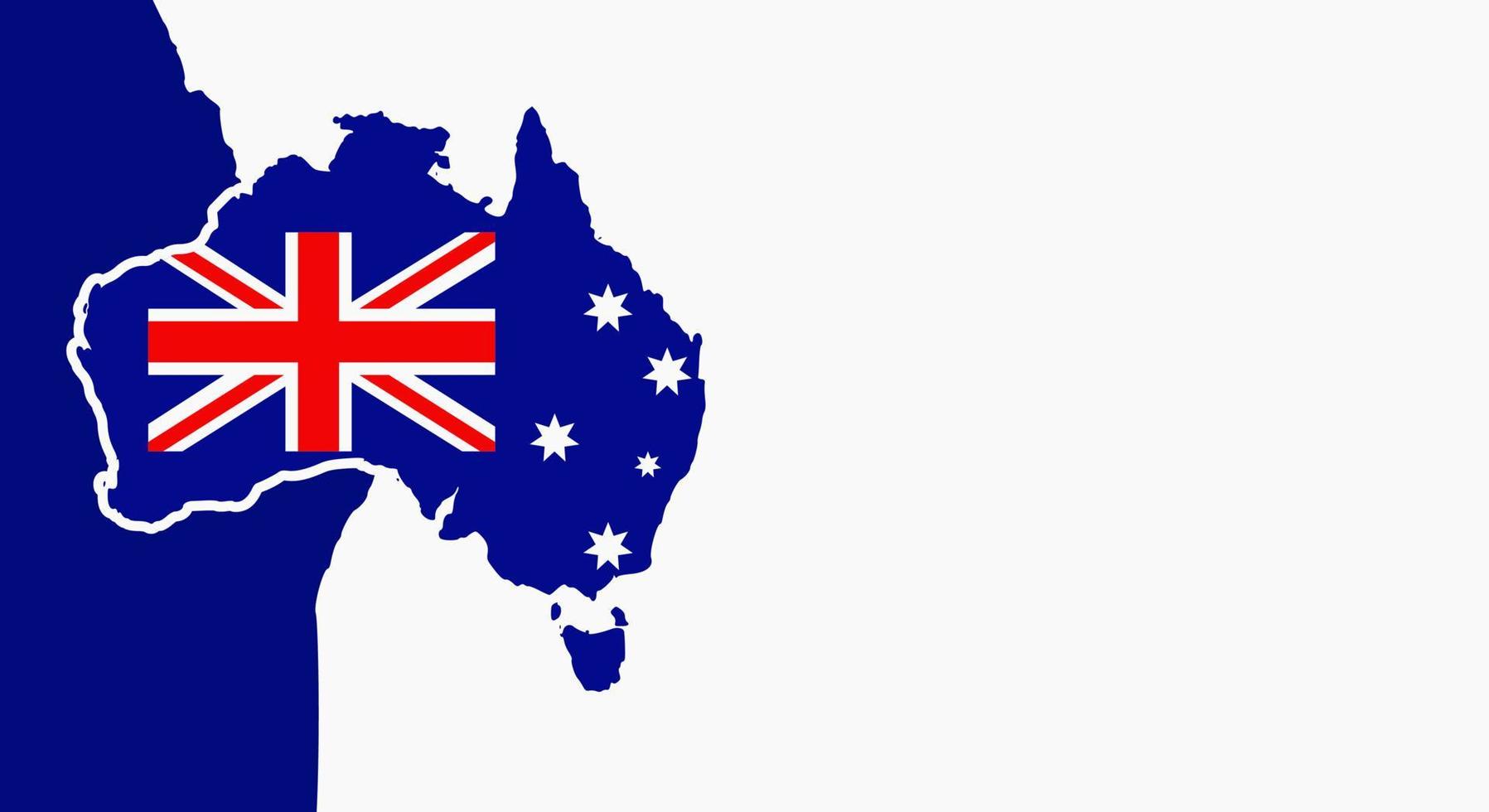 Background Australia Day vector illustration, and Copy Space Area. Suitable to be placed on content with that theme.