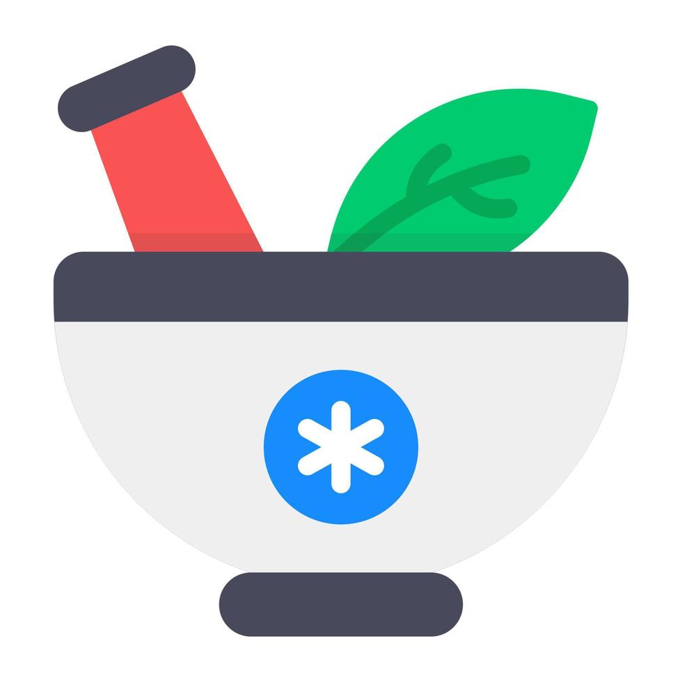 Herbal medicine icon in flat design vector