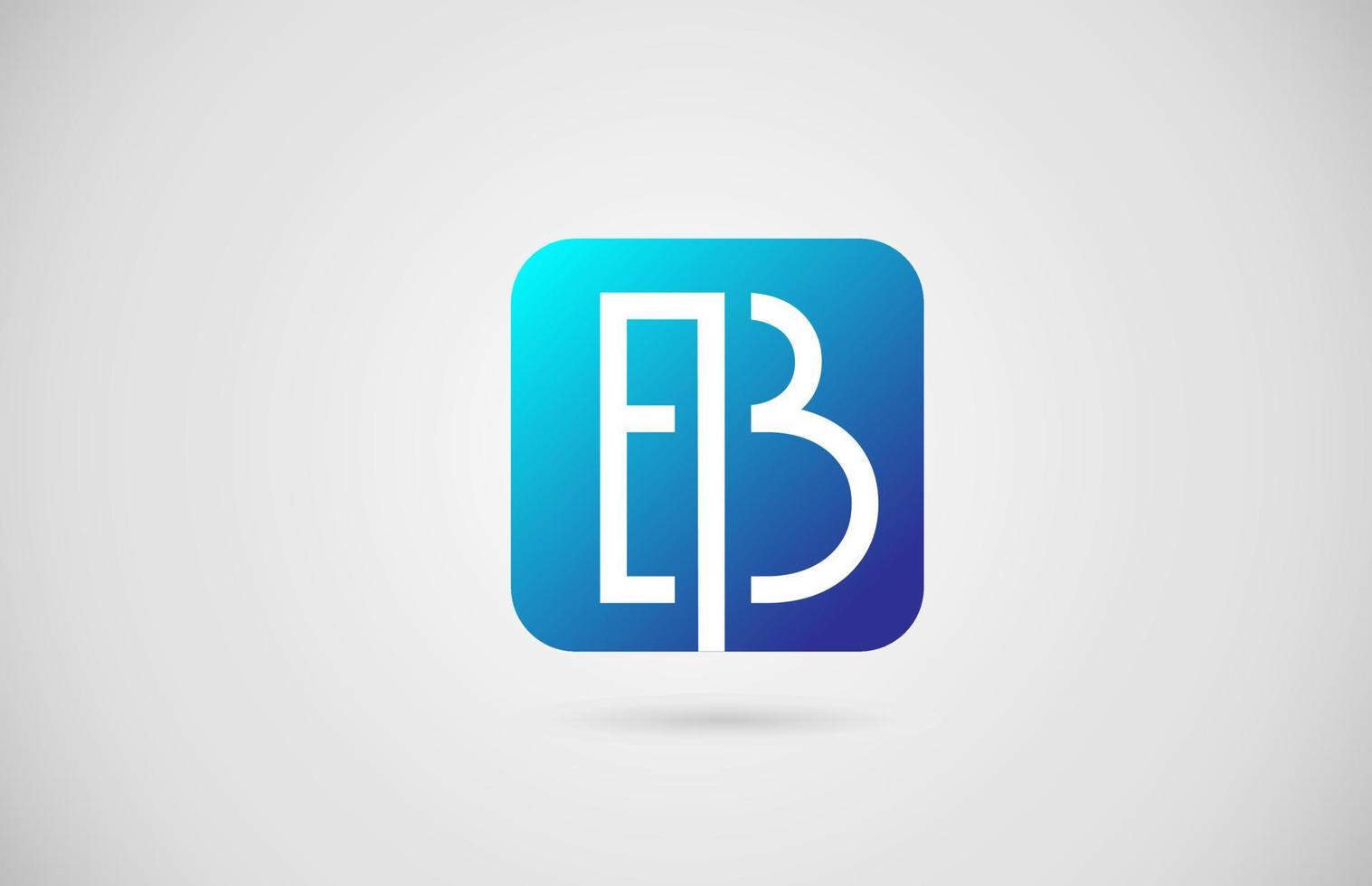 B icono de logotipo de letra del alfabeto. diseño creativo para empresa y negocio vector