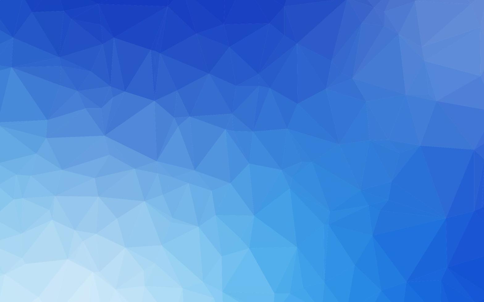 Light BLUE vector shining triangular template.