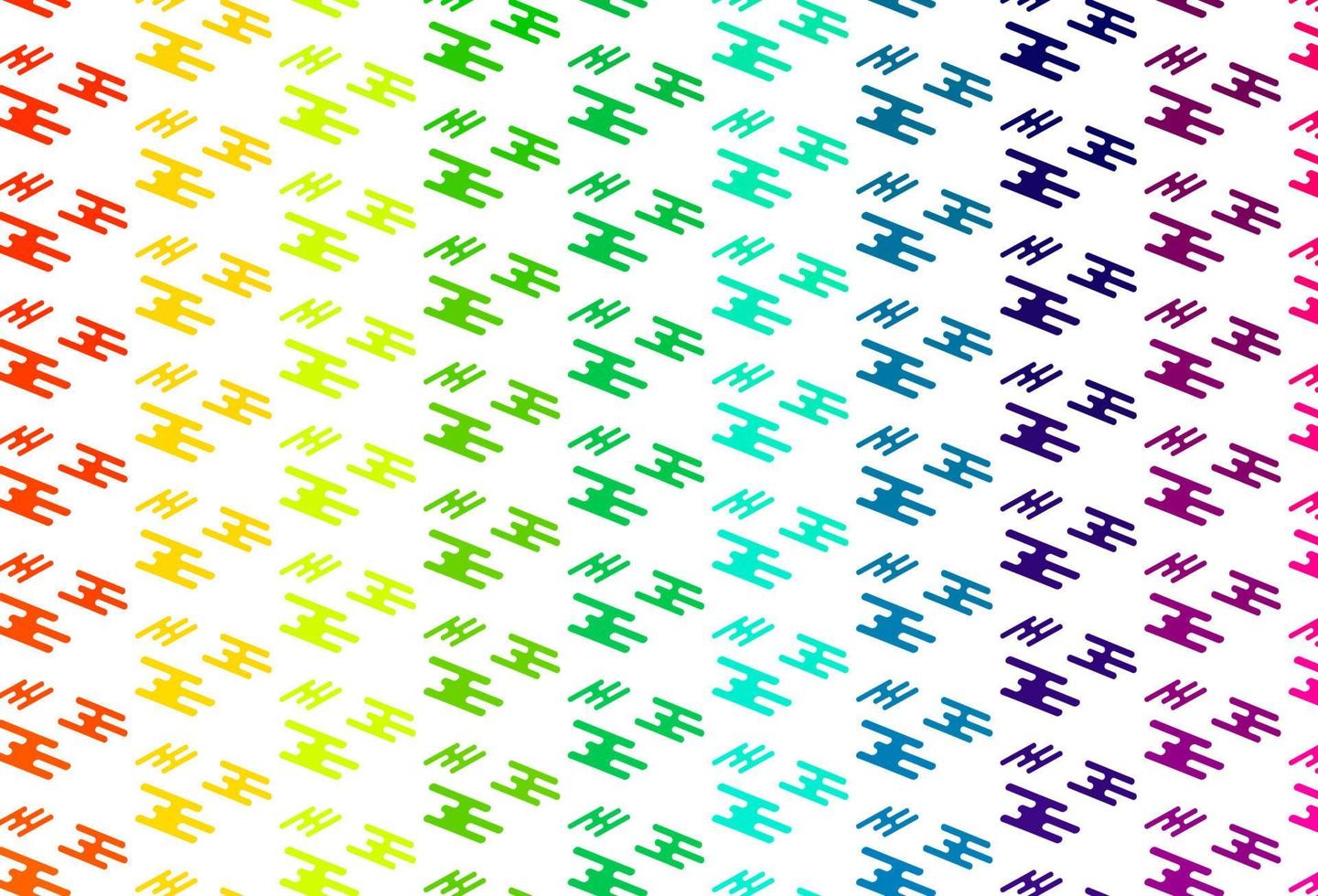 Light Multicolor, Rainbow vector pattern with narrow lines.