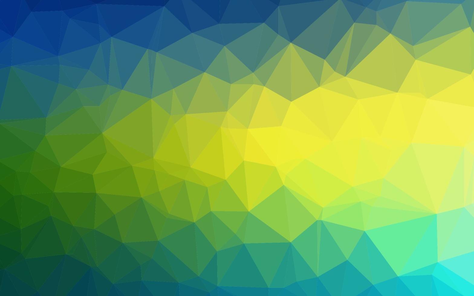 Dark Blue, Yellow vector low poly cover.