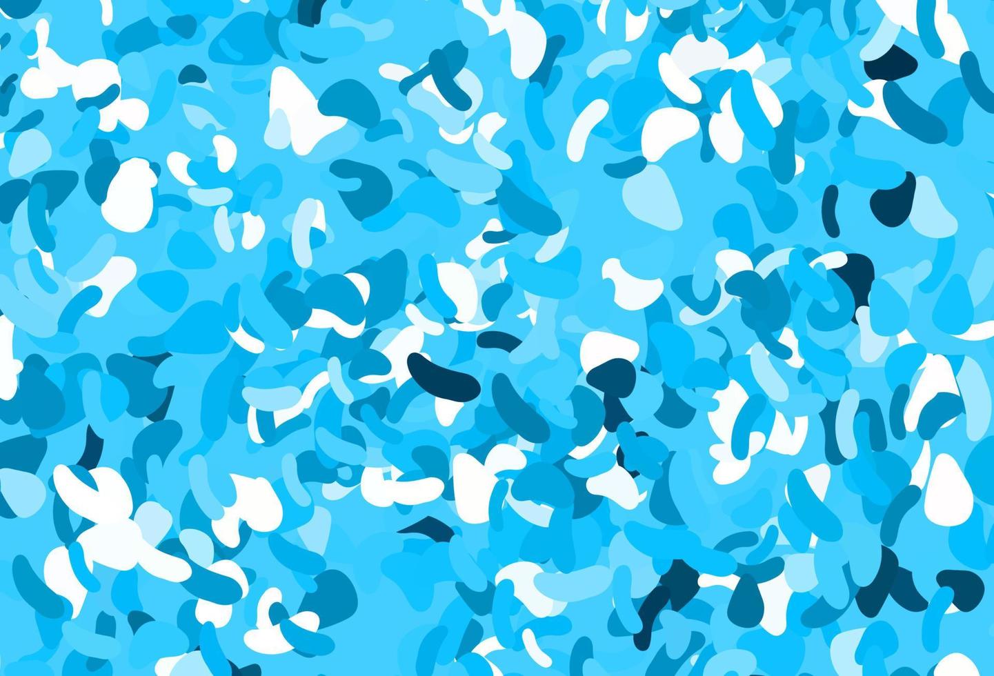 Telón de fondo de vector azul claro con formas abstractas.