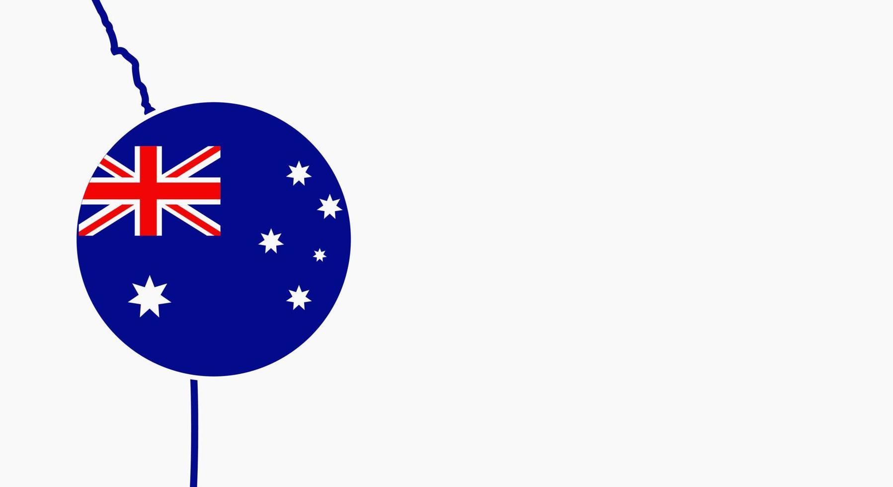 Background Australia Day vector illustration, and Copy Space Area. Suitable to be placed on content with that theme.