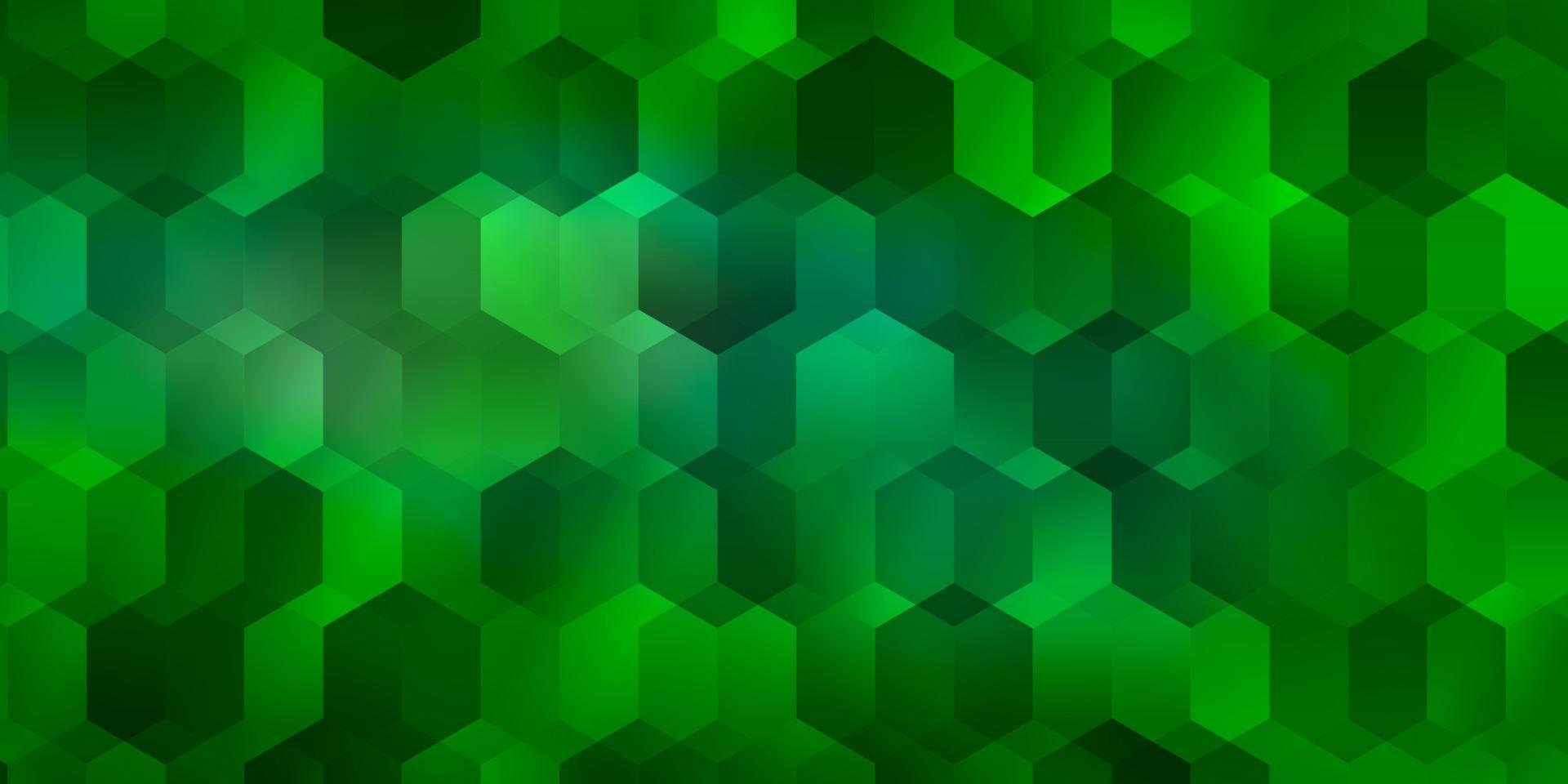 Light Green vector template in hexagonal style.