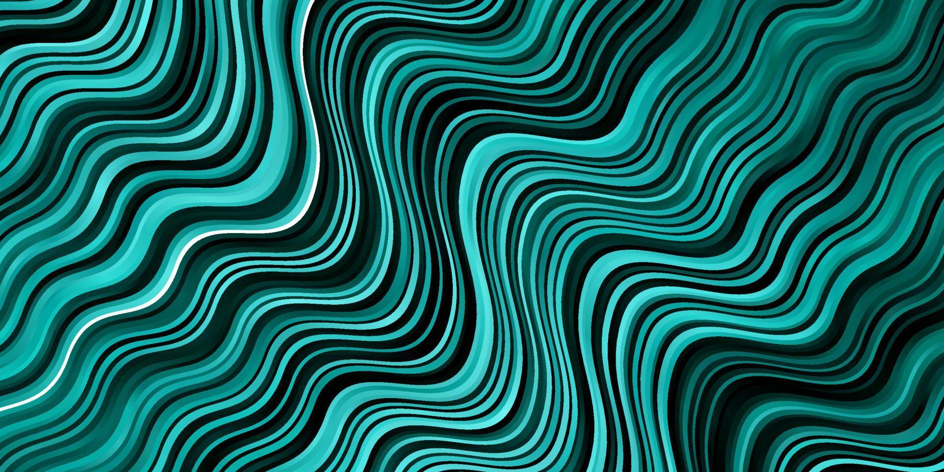 Light Green vector pattern with curves.