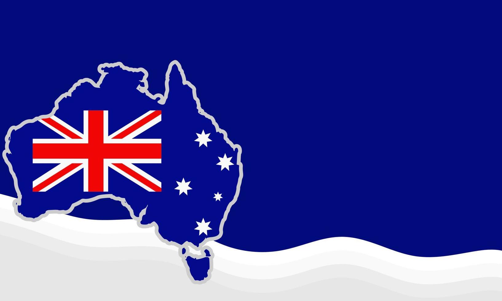 Background Australia Day vector illustration, and Copy Space Area. Suitable to be placed on content with that theme.