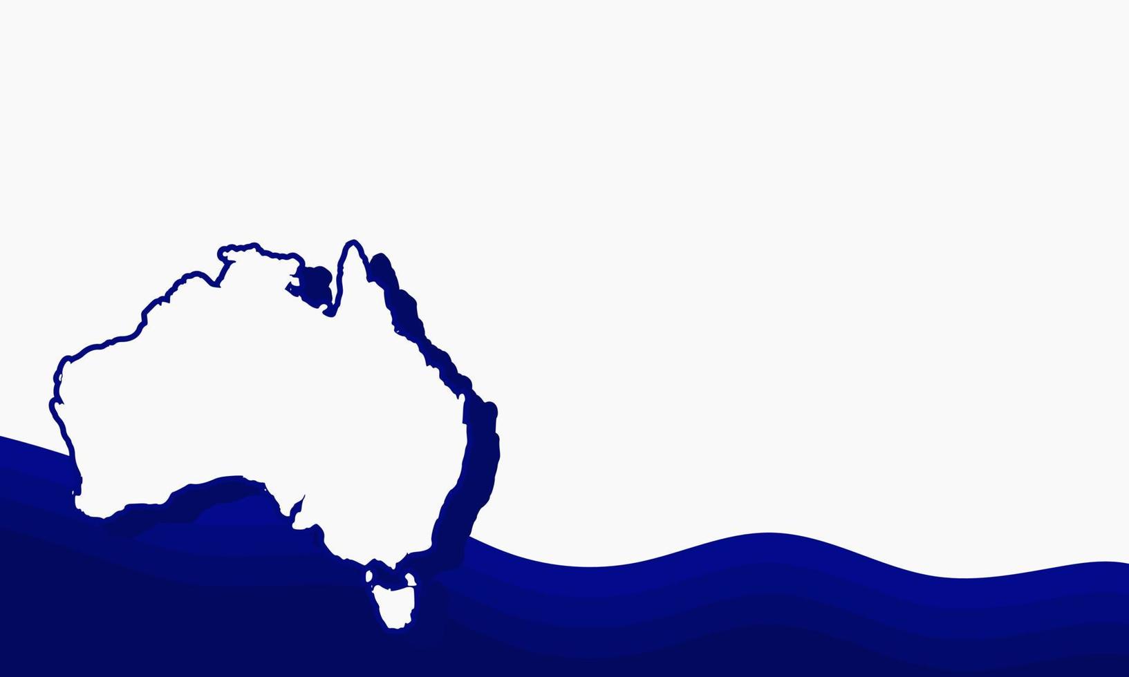 ilustración vectorial del día de australia de fondo y área de espacio de copia. adecuado para ser colocado en contenido con ese tema. vector