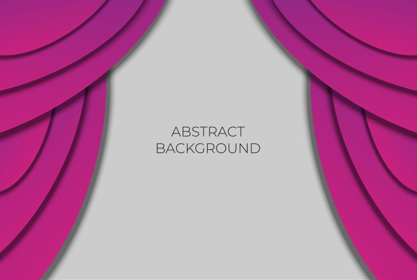 Abstract Paper with Red Pink Curtain Background. Vector Illustration