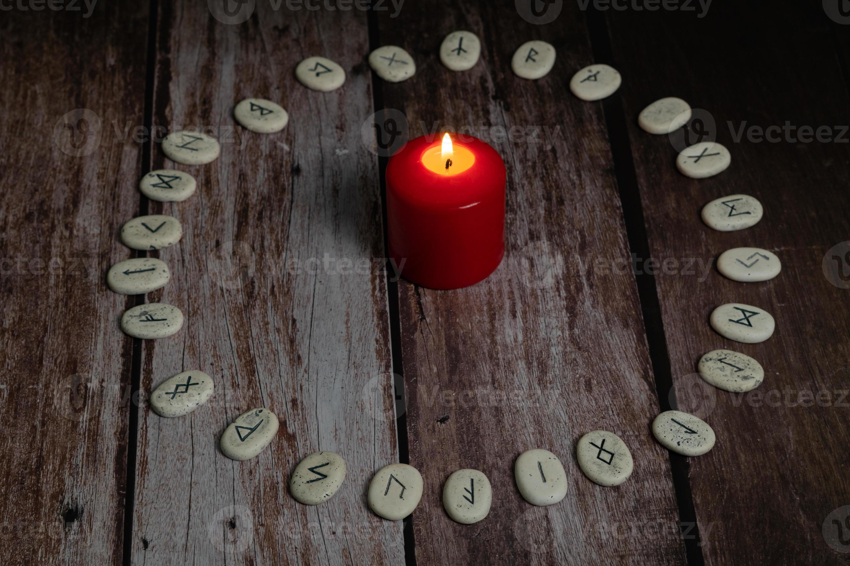 rune stones with black symbols for fortune telling 5097903 Stock Photo at  Vecteezy