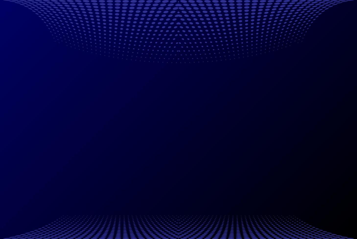 Dark Blue Dynamic Abstract Vector Background with Wave Dots Pattern. Trendy  3d cover of business presentation banner for sale event night party. Fast moving soft shadow dots