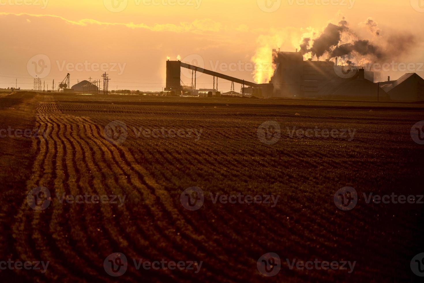 Potash Mine Sunset photo