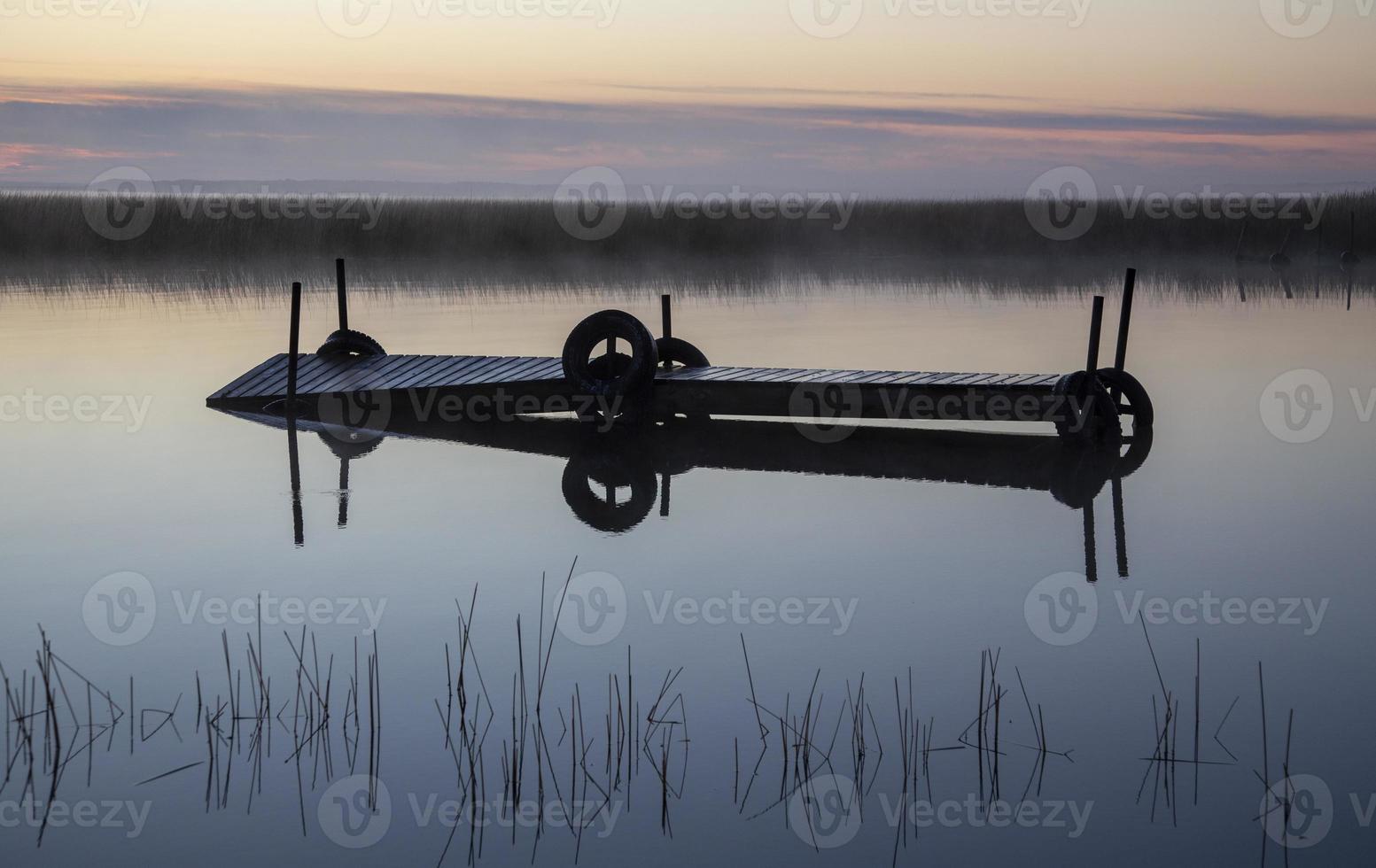 Sunrise Northern Lake Dock photo