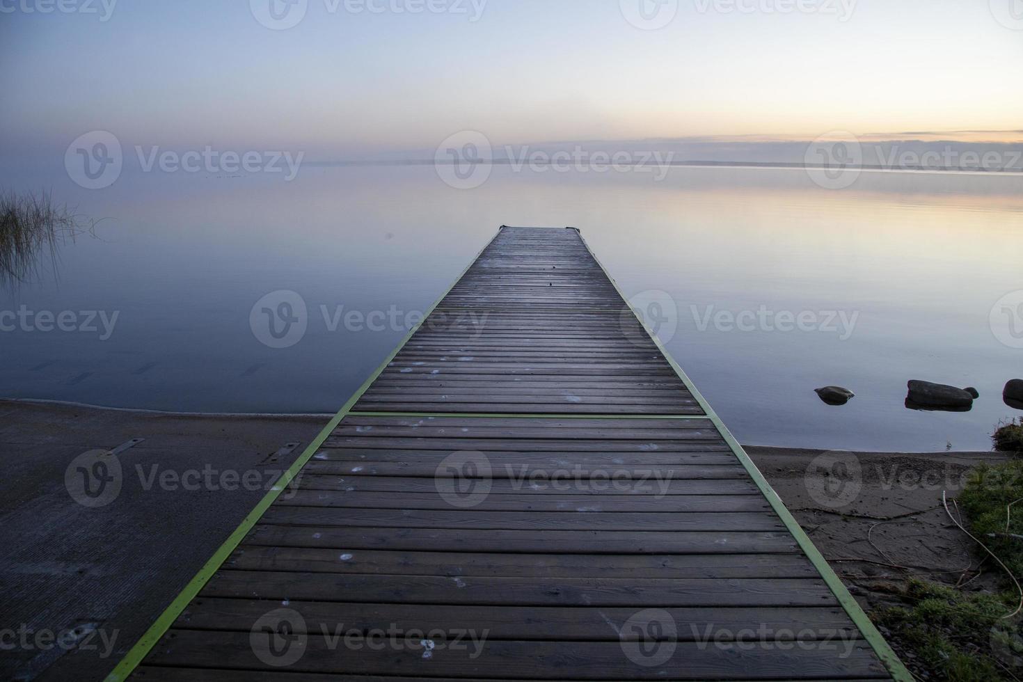 Sunrise Northern Lake Dock photo
