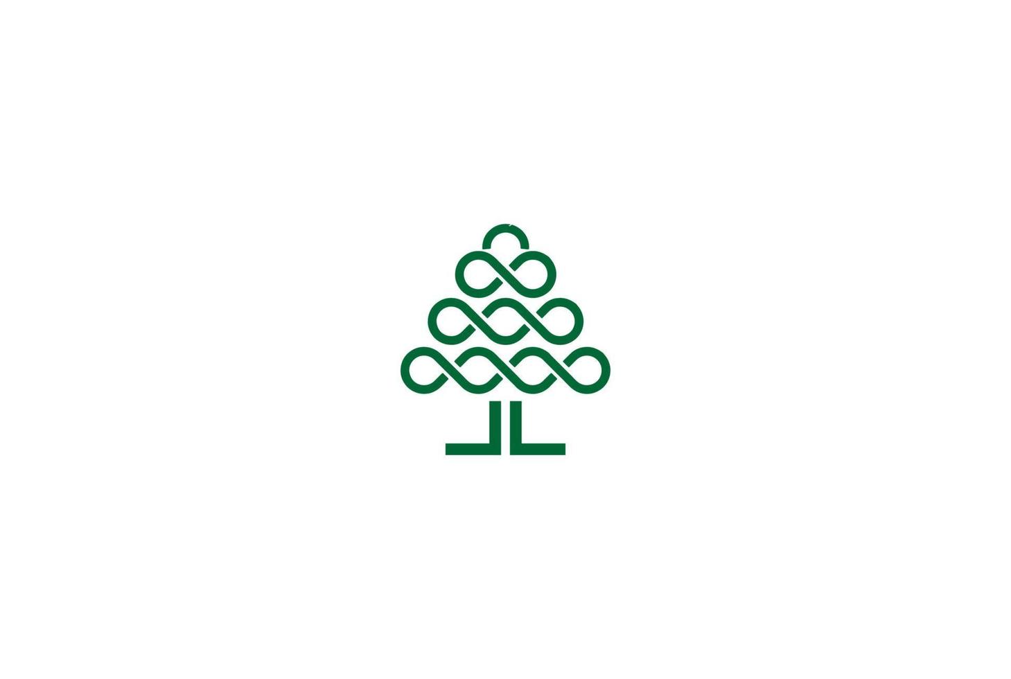 Circle Oak Banyan Maple Family Tree of Life Stamp Seal Emblem Logo Design Vector