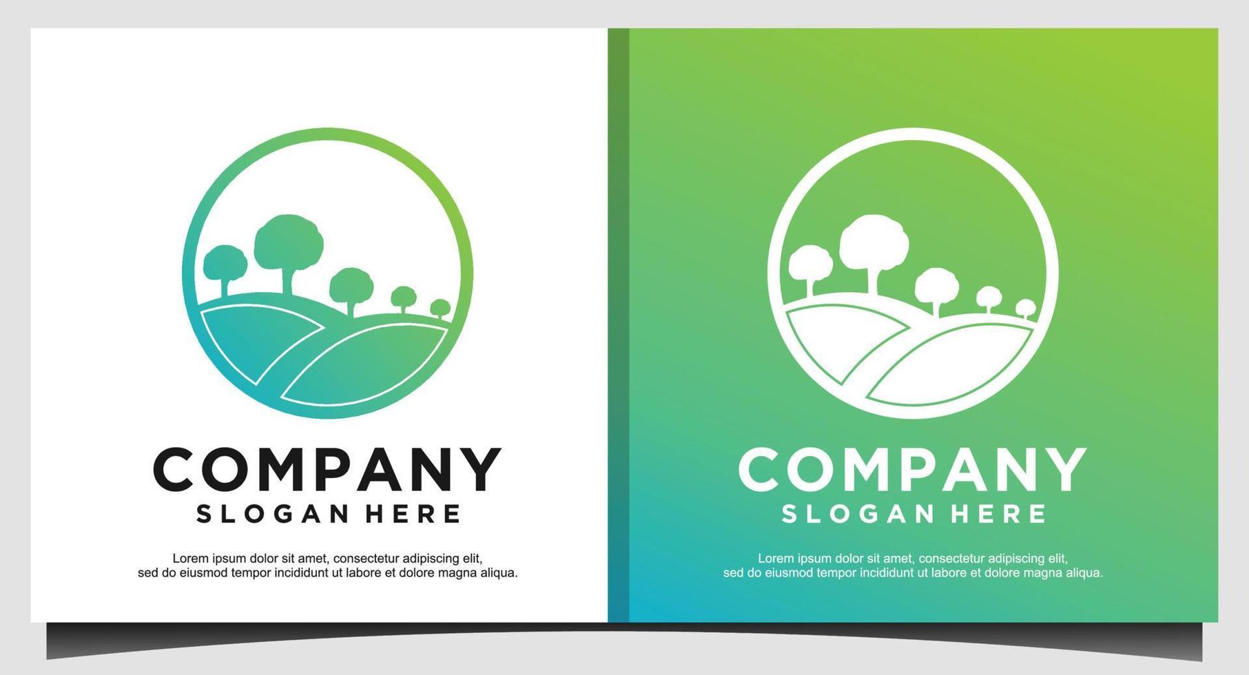 Agriculture logo design template vector