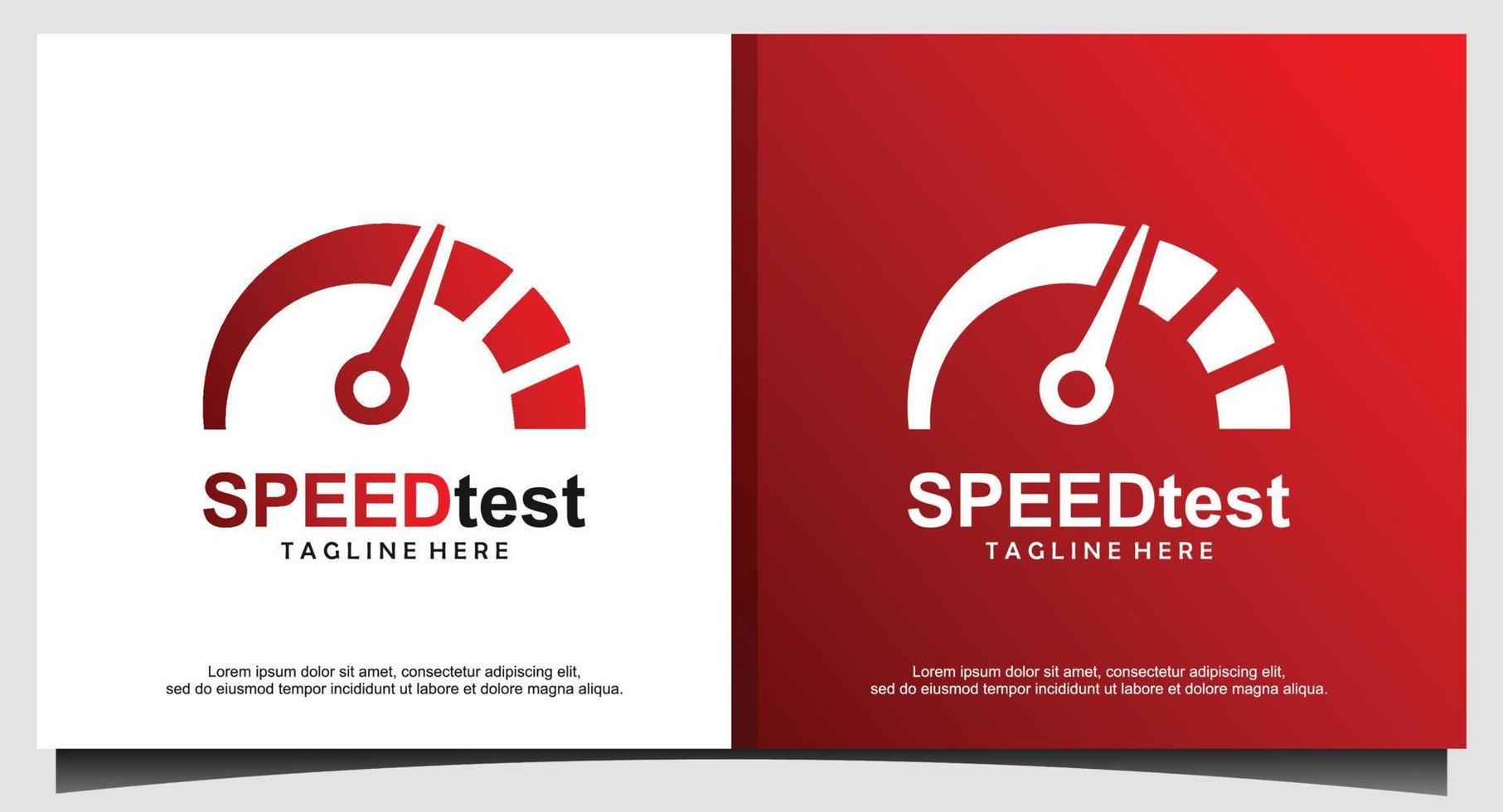 plantilla de diseño de logotipo de prueba de velocidad vector