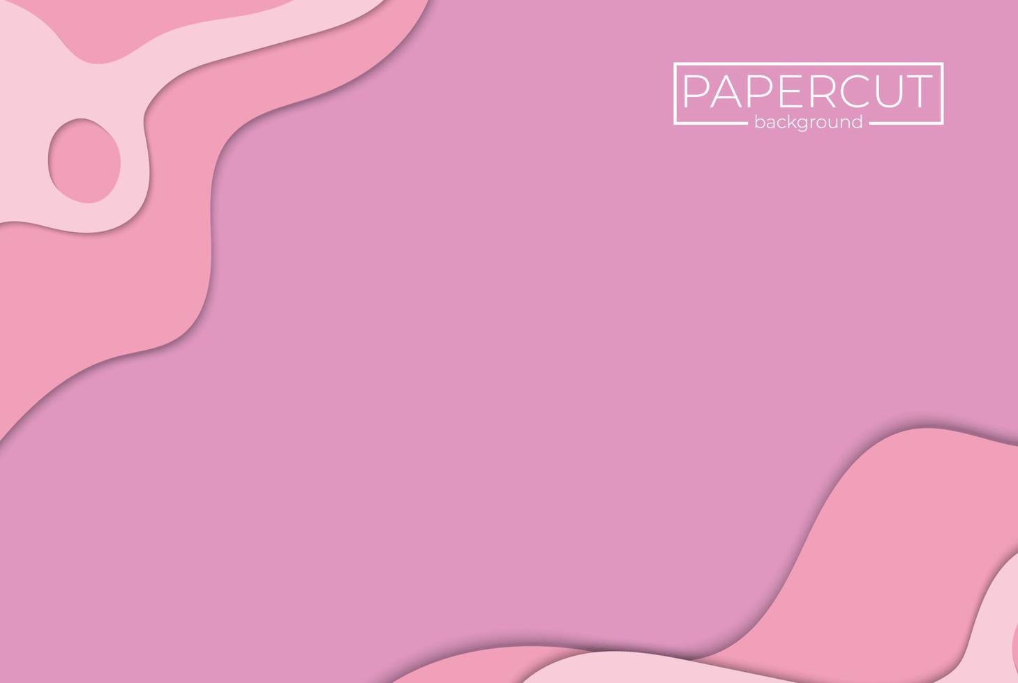 fondo 3d de vector de paisaje abstracto rosa con formas de corte de papel y arte de tallado colorido para presentaciones de negocios, volantes, carteles y papel tapiz de pantalla web