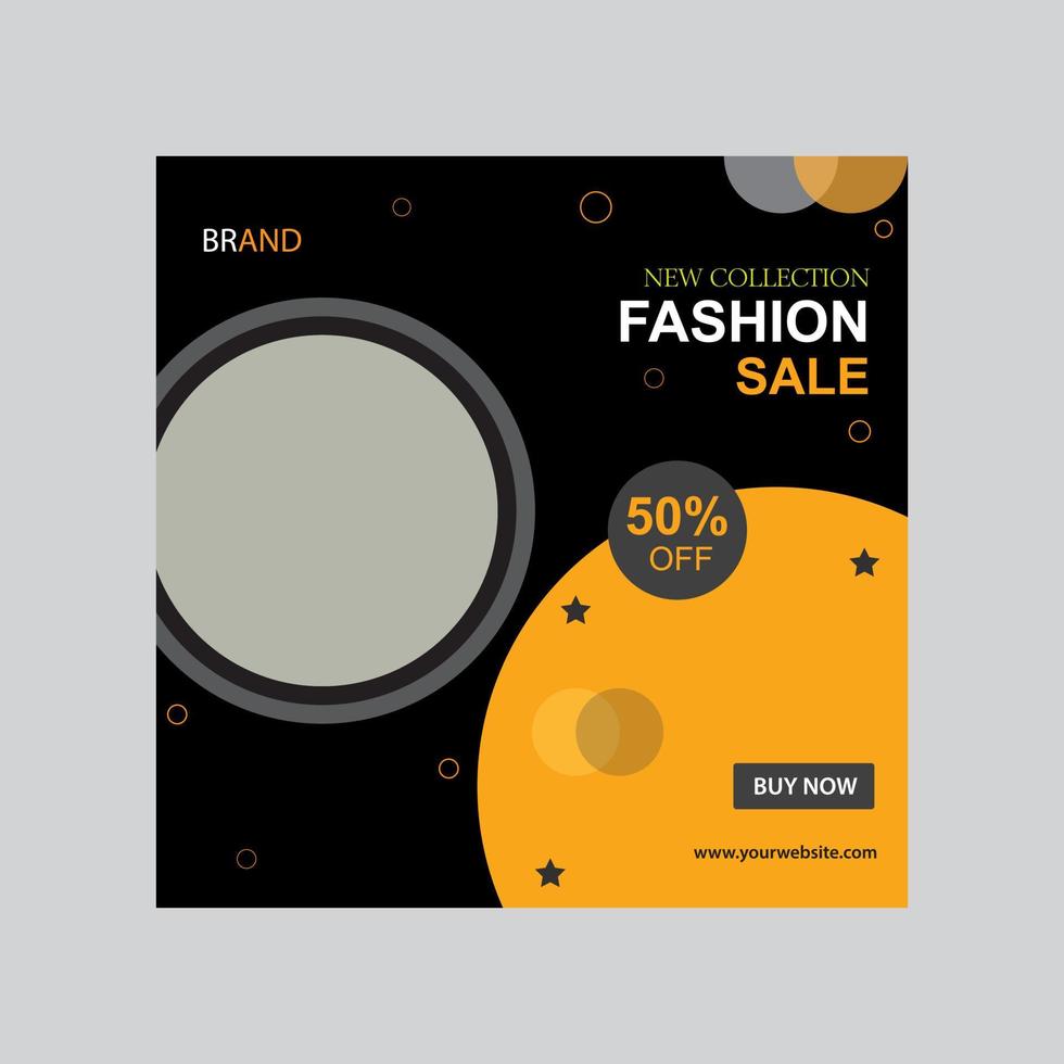 fashion sale social media post template Free Vector