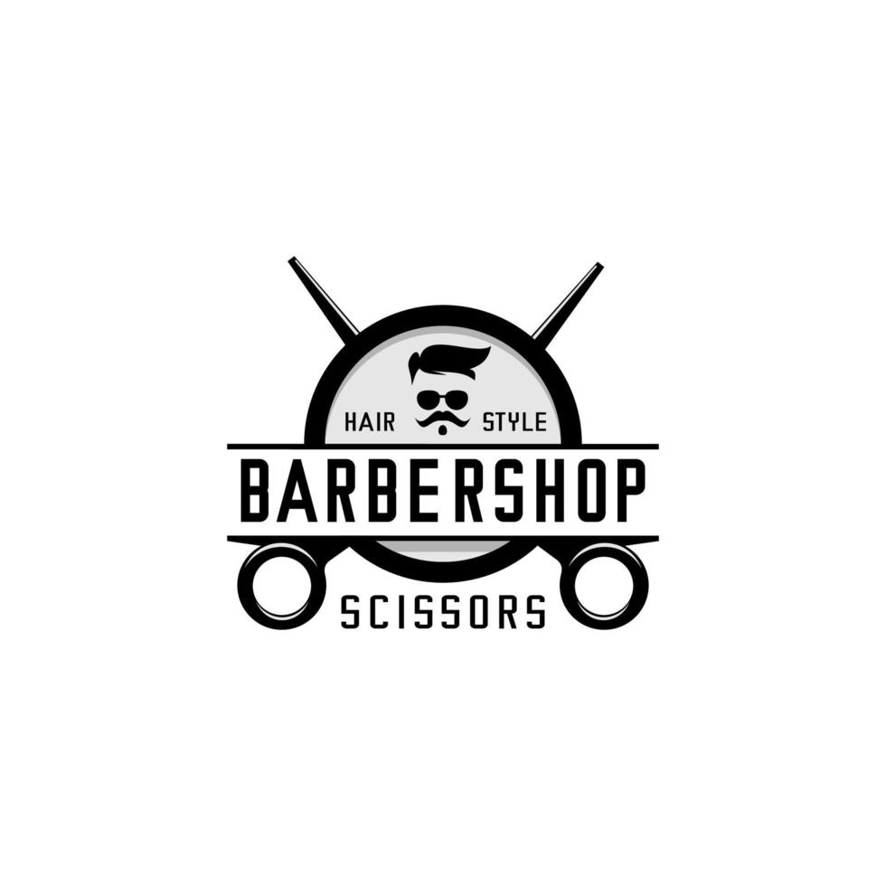 BABERSHOP LOGO, GENTLEMAN VEVTOR vector