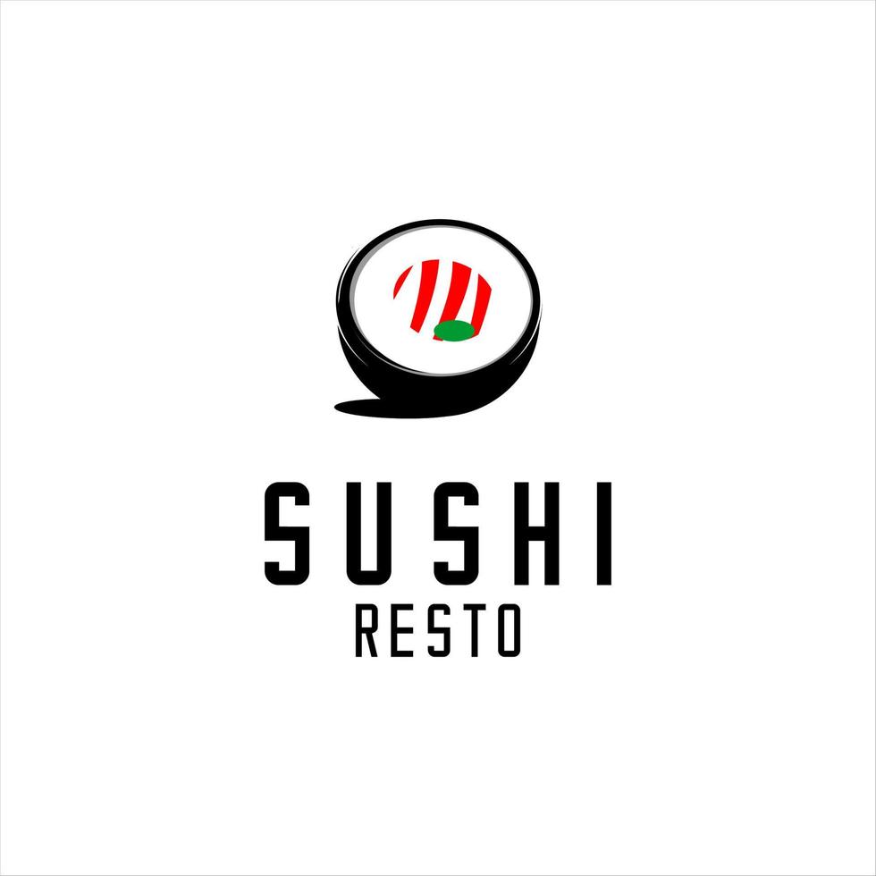 SUSHI RESTO LOG vector