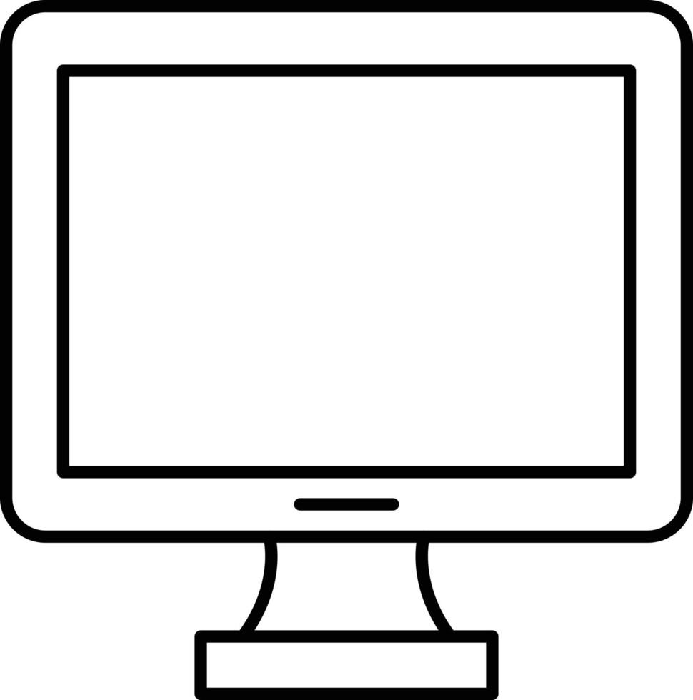 estilo de icono de pantalla lcd vector