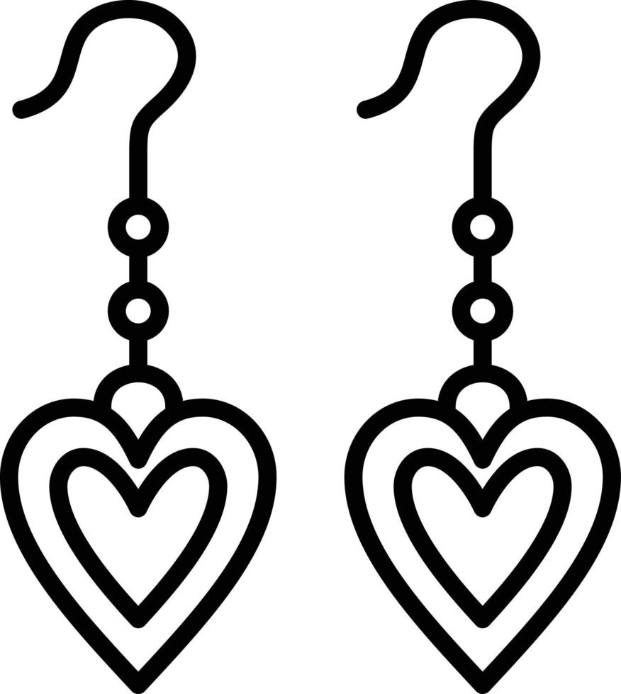 Earrings Icon Style vector