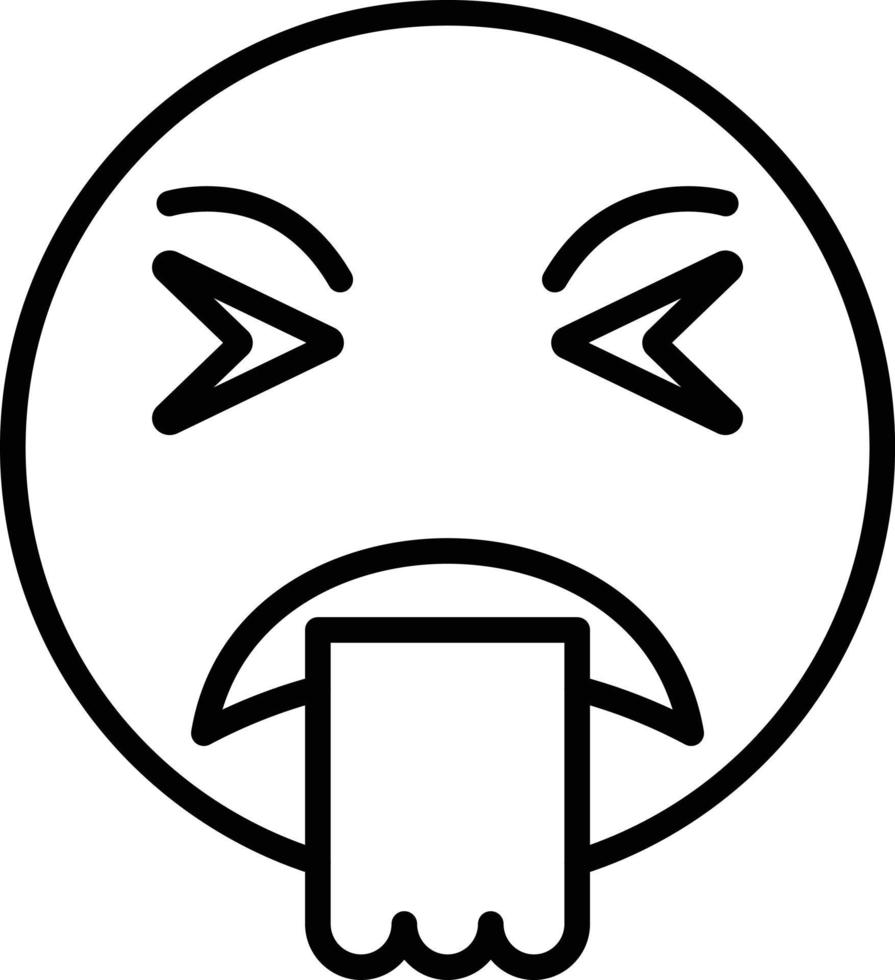 Puke Icon Style vector