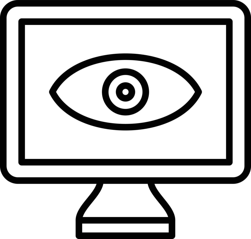 Monitor Icon Style vector